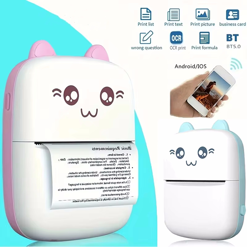 미니 휴대용 열전 사 프린터 인쇄 사진 포켓 열전 사  - Mini Pocket Thermal Printer Paper Roll 리뷰 및 가격