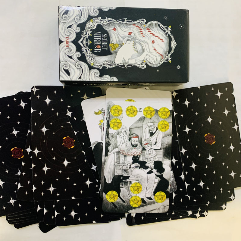 시크릿 미러 타로 카드, 점술 갑판, 영어 비전 에디션 - Tarot Deck With Guidebook 리뷰 및 가격