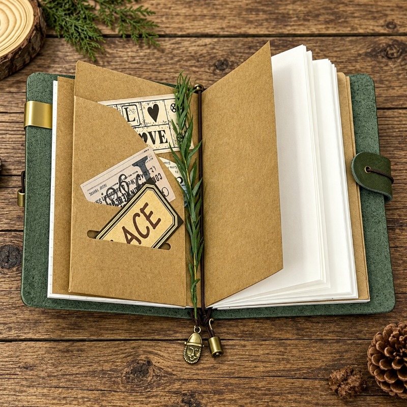 A7, A6, 푸에블로 포레스트 그린 색상의 무광 가죽 - Vintage Leather Journal Notebook 리뷰 및 가격