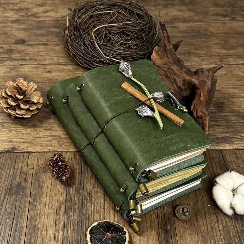 A7, A6, 푸에블로 포레스트 그린 색상의 무광 가죽 - Vintage Leather Journal Notebook 리뷰 및 가격