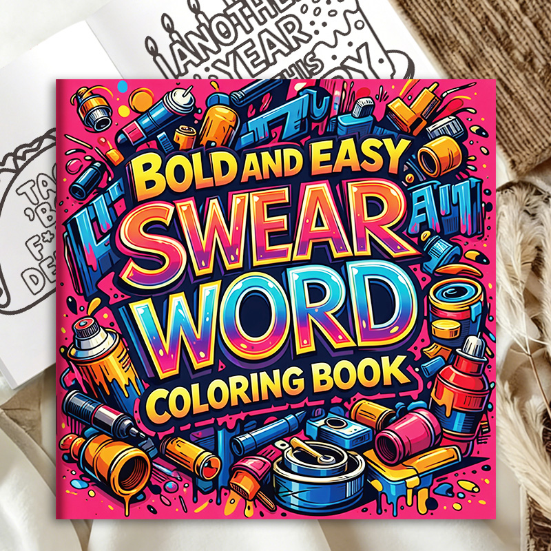 유머러스하고 창의적인 디자인의 성인용 컬러링북, 유머러 - Adult Coloring Book Stress Relief 리뷰 및 가격