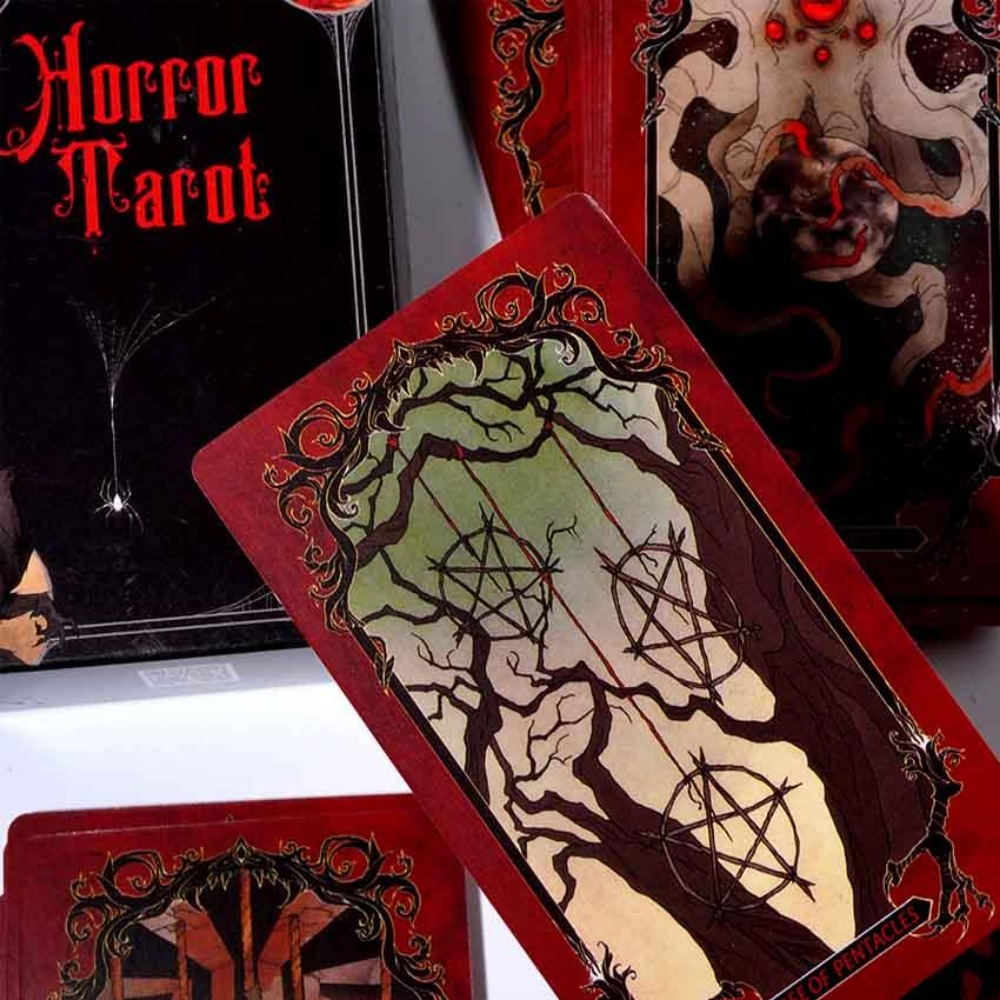 공포 타로 덱 카드 게임, 10.3x6cm - Tarot Deck With Guidebook 리뷰 및 가격