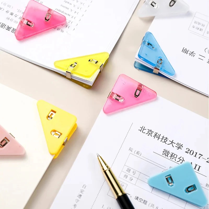 창의적인 삼각형 클립, 지폐 클립, 책 모서리 바인더  - Stationery Books 리뷰 및 가격
