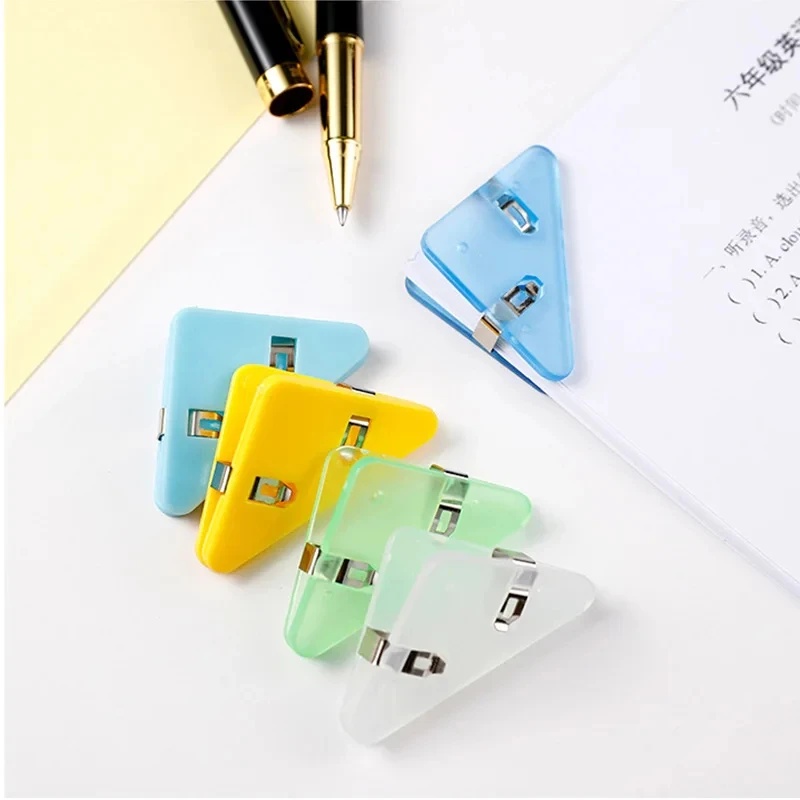 창의적인 삼각형 클립, 지폐 클립, 책 모서리 바인더  - Stationery Books 리뷰 및 가격
