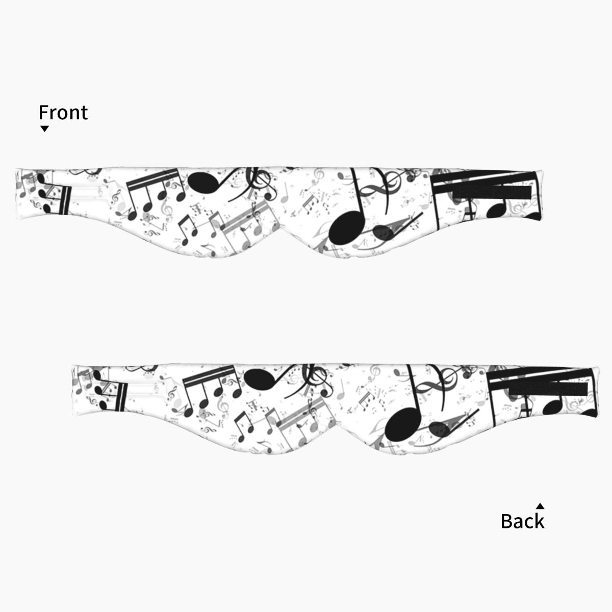 베이스 음악 노트 수면 안대 빛 차단 휴대용 눈 가리개 - Music 리뷰 및 가격