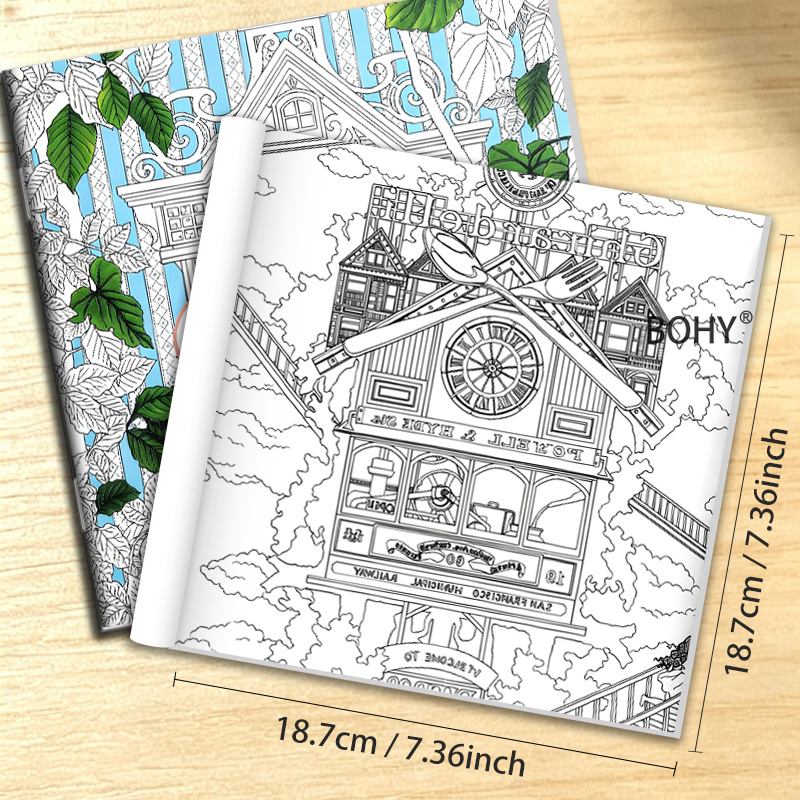 시간 여행 테마 컬러링북, 아름다운 레트로 컬러링 내지 - Adult Coloring Book Stress Relief 리뷰 및 가격